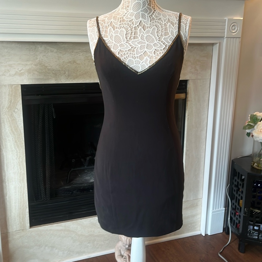 Beaded Straps Slip Dress
